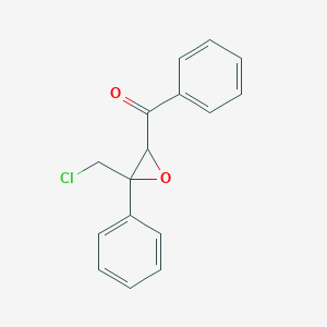molecular formula C16H13ClO2 B1654597 [3-(Chloromethyl)-3-phenyloxiran-2-yl](phenyl)methanone CAS No. 25181-42-4