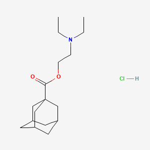2-(Diethylamino)ethyl tricyclo(3.3.1.1(sup 3,7))decane-1-carboxylate hydrochloride