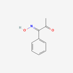 molecular formula C9H9NO2 B1654614 (1E)-1-hydroxyimino-1-phenylpropan-2-one CAS No. 25355-34-4