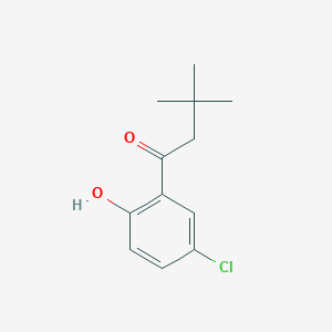 molecular formula C12H15ClO2 B1654617 1-(5-Chloro-2-hydroxyphenyl)-3,3-dimethylbutan-1-one CAS No. 253665-04-2