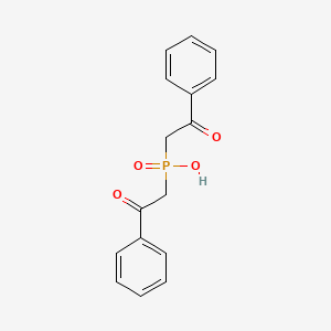 molecular formula C16H15O4P B1654623 Diphenacylphosphinic acid CAS No. 25411-67-0