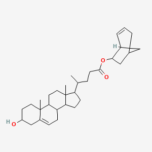 molecular formula C32H48O3 B1654649 Bicyclo[3.2.1]oct-3-en-6-yl 3-hydroxychol-5-en-24-oate CAS No. 255876-40-5