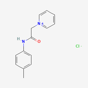 molecular formula C14H15ClN2O B1654673 1-[2-(4-Methylanilino)-2-oxoethyl]pyridin-1-ium chloride CAS No. 25759-89-1