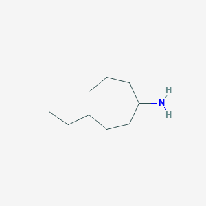 molecular formula C9H19N B1654682 4-Ethylcycloheptan-1-amine CAS No. 25834-95-1