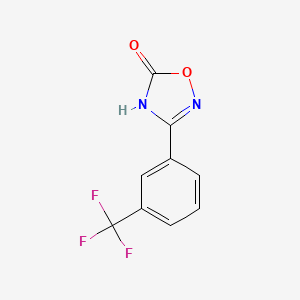 molecular formula C9H5F3N2O2 B1654692 3-[3-(Trifluoromethyl)phenyl]-1,2,4-oxadiazole-5(4H)-one CAS No. 259271-22-2