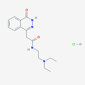 molecular formula C16H23ClN4O2 B1654694 beta-Diethylaminoethylamidephthalazon-4-yl-1-acetic acid, hydrochloride CAS No. 25947-19-7