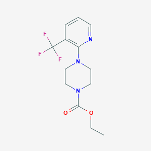 molecular formula C13H16F3N3O2 B1654700 Ethyl 4-[3-(trifluoromethyl)pyridin-2-yl]piperazine-1-carboxylate CAS No. 260367-79-1