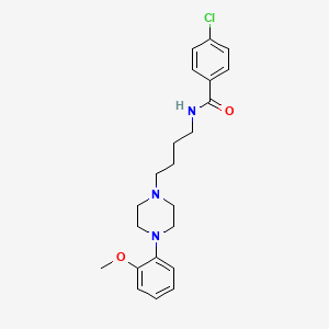 molecular formula C22H28ClN3O2 B1654702 4-chloro-N-[4-[4-(2-methoxyphenyl)piperazin-1-yl]butyl]benzamide CAS No. 260555-51-9