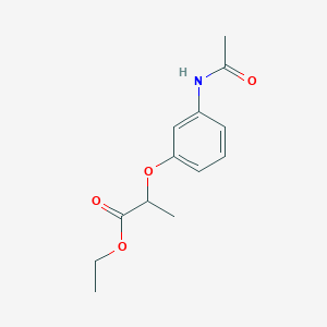 Ethyl 2-(3-acetamidophenoxy)propanoate