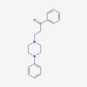 molecular formula C19H22N2O B1654708 Propiophenone, 3-(4-phenyl-1-piperazinyl)- CAS No. 26108-53-2