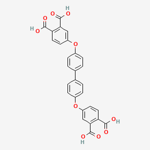 molecular formula C28H18O10 B1654711 4,4'-((1,1'-Biphenyl)-4,4'-diylbis(oxy))bisphthalic acid CAS No. 26177-81-1