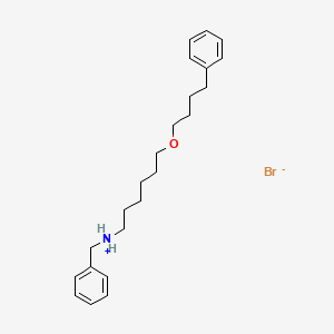 Benzyl-[6-(4-phenylbutoxy)hexyl]azanium;bromide