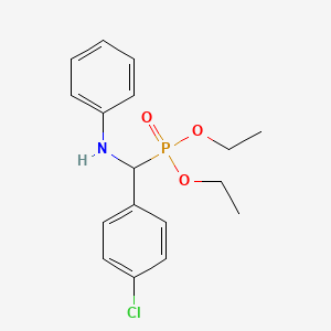 Diethyl [(4-chlorophenyl)(phenylamino)methyl]phosphonate