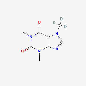 molecular formula C8H10N4O2 B1654722 1,3-Dimethyl-7-(trideuteriomethyl)purine-2,6-dione CAS No. 26351-04-2