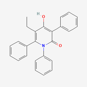 molecular formula C25H21NO2 B1654723 5-Ethyl-4-hydroxy-1,3,6-triphenyl-1,2-dihydropyridin-2-one CAS No. 263744-94-1