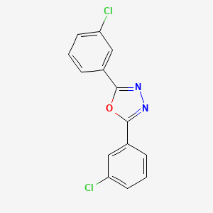 molecular formula C14H8Cl2N2O B1654729 2,5-Bis(3-chlorophenyl)-1,3,4-oxadiazole CAS No. 2639-17-0