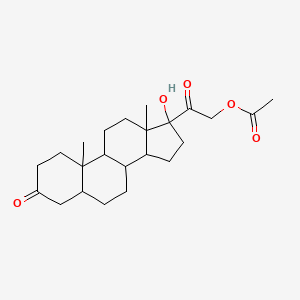 molecular formula C23H34O5 B1654733 17-Hydroxy-3,20-dioxopregnan-21-yl acetate CAS No. 26439-43-0