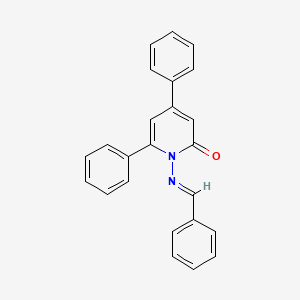 molecular formula C24H18N2O B1654734 1-(Benzylideneamino)-4,6-diphenylpyridin-2(1H)-one CAS No. 26478-99-9