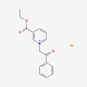 3-(Ethoxycarbonyl)-1-(2-oxo-2-phenylethyl)pyridin-1-ium bromide
