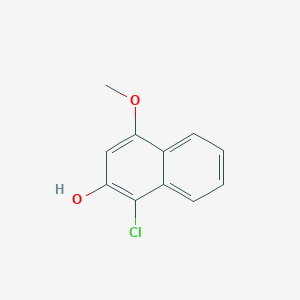 molecular formula C11H9ClO2 B1654753 1-Chloro-4-methoxynaphthalen-2-ol CAS No. 26853-42-9