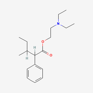 molecular formula C18H29NO2 B1654754 2-(Diethylamino)ethyl 3-methyl-2-phenylpentanoate CAS No. 26878-41-1