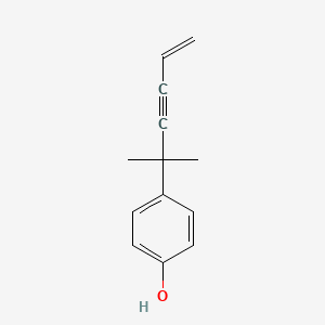 Phenol, 4-(1,1-dimethyl-4-penten-2-ynyl)-