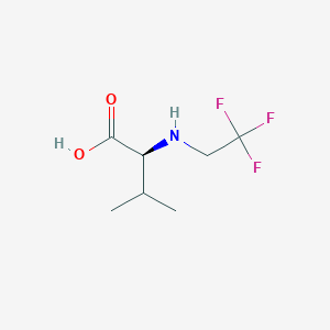 molecular formula C7H12F3NO2 B1654769 (2S)-3-methyl-2-[(2,2,2-trifluoroethyl)amino]butanoic acid CAS No. 271592-91-7