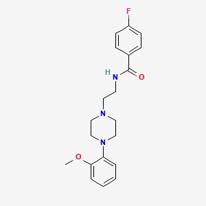 4-fluoro-N-(2-(4-(2-methoxyphenyl)piperazin-1-yl)ethyl)benzamide