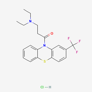 10-Diethylaminopropionyl-3-trifluoromethyl phenothiazine hydrochloride