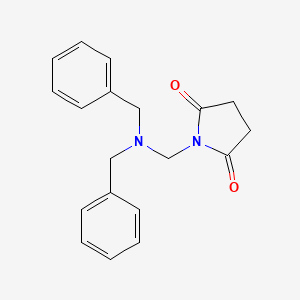molecular formula C19H20N2O2 B1654784 1-[(Dibenzylamino)methyl]pyrrolidine-2,5-dione CAS No. 27376-51-8