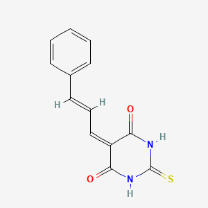 5-[(E)-3-phenylprop-2-enylidene]-2-sulfanylidene-1,3-diazinane-4,6-dione