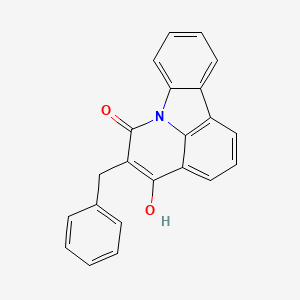 5-benzyl-4-hydroxy-6H-pyrido[3,2,1-jk]carbazol-6-one