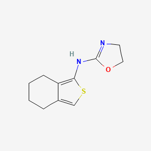 molecular formula C11H14N2OS B1654802 BENZO(c)THIOPHENE, 4,5,6,7-TETRAHYDRO-1-(2-OXAZOLINYL)AMINO- CAS No. 27632-21-9