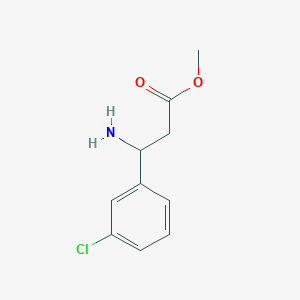 molecular formula C10H12ClNO2 B1654817 Methyl 3-amino-3-(3-chlorophenyl)propanoate CAS No. 277745-44-5