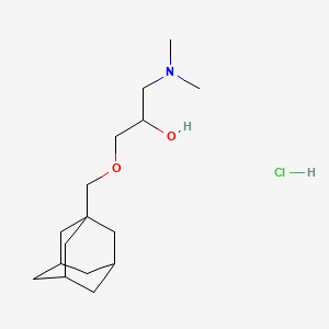 2-Propanol, 1-(1-adamantylmethoxy)-3-dimethylamino-, hydrochloride