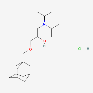 2-Propanol, 1-(1-adamantylmethoxy)-3-diisopropylamino-, hydrochloride