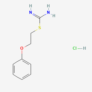 molecular formula C9H13ClN2OS B1654836 2-(2-Phenoxyethyl)-2-thiopseudourea, monohydrochloride CAS No. 27942-50-3