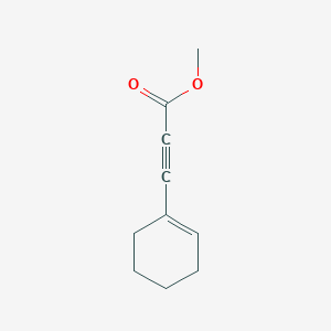 molecular formula C10H12O2 B1654837 2-Propynoic acid, 3-(1-cyclohexen-1-yl)-, methyl ester CAS No. 27944-90-7