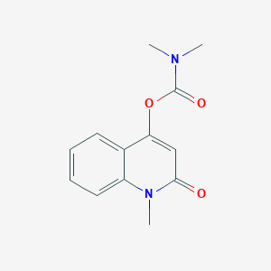 molecular formula C13H14N2O3 B1654839 (1-methyl-2-oxoquinolin-4-yl) N,N-dimethylcarbamate CAS No. 279691-67-7