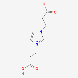 molecular formula C9H12N2O4 B1654849 3-[1-(2-carboxyethyl)-1H-imidazol-3-ium-3-yl]propanoate CAS No. 28113-96-4