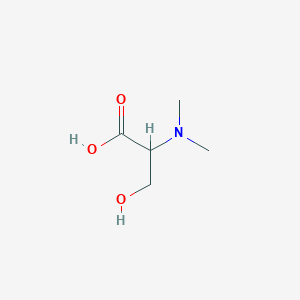 molecular formula C5H11NO3 B1654851 2-(Dimethylamino)-3-hydroxypropanoic acid CAS No. 2812-34-2