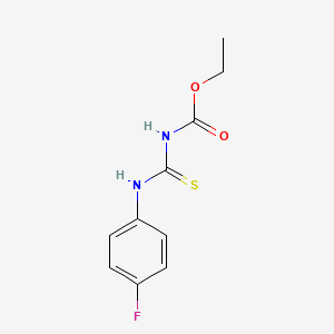 molecular formula C10H11FN2O2S B1654852 Carbamic acid, [[(4-fluorophenyl)amino]thioxomethyl]-, ethyl ester CAS No. 281212-61-1