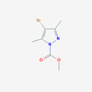 molecular formula C7H9BrN2O2 B1654858 Methyl 4-bromo-3,5-dimethyl-1h-pyrazole-1-carboxylate CAS No. 28188-06-9