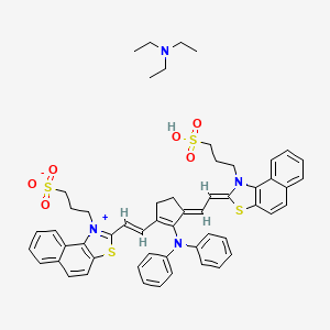 N,N-Diethylethanamine;3-[2-[(E)-2-[(3E)-2-(N-phenylanilino)-3-[(2Z)-2-[1-(3-sulfopropyl)benzo[e][1,3]benzothiazol-2-ylidene]ethylidene]cyclopenten-1-yl]ethenyl]benzo[e][1,3]benzothiazol-1-ium-1-yl]propane-1-sulfonate