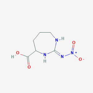 (2E)-2-(nitroimino)-1,3-diazepane-4-carboxylic acid