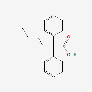 molecular formula C18H20O2 B1654902 2,2-二苯基己酸 CAS No. 2902-60-5