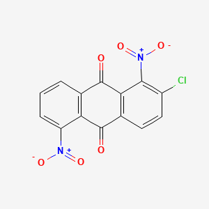 molecular formula C14H5ClN2O6 B1654916 9,10-Anthracenedione, 2-chloro-1,5-dinitro- CAS No. 29311-47-5
