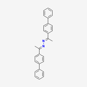 molecular formula C28H24N2 B1654919 (1E,2E)-bis[1-(biphenyl-4-yl)ethylidene]hydrazine CAS No. 29366-38-9
