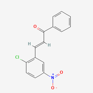 molecular formula C15H10ClNO3 B1654922 (E)-3-(2-chloro-5-nitrophenyl)-1-phenylprop-2-en-1-one CAS No. 29368-41-0