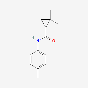molecular formula C13H17NO B1654923 2,2-dimethyl-N-(4-methylphenyl)cyclopropanecarboxamide CAS No. 293761-40-7
